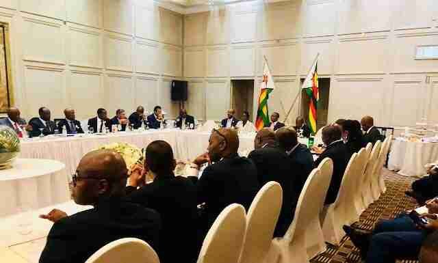 FinMin Ncube meets business execs