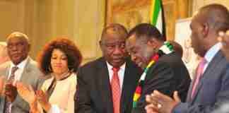 cyril ramaphosa Emmerson Mnangagwa