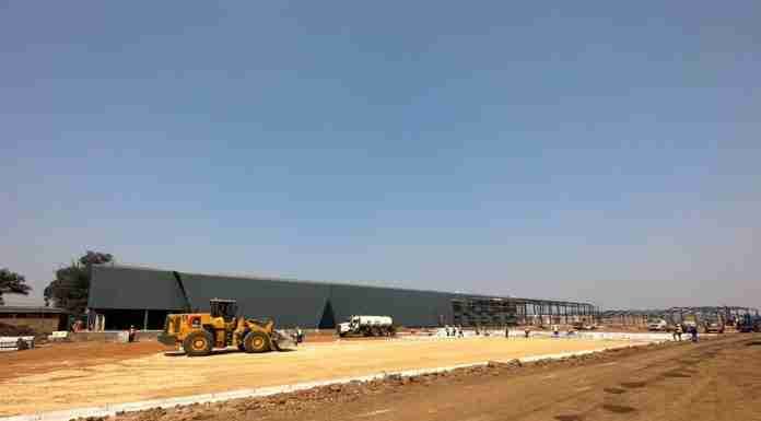 Under construction: Mashonaland Holdings' Pomona commercia centre
